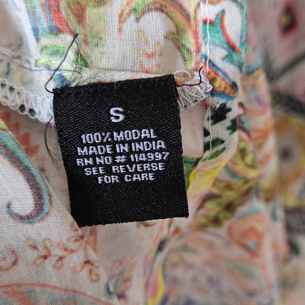 Tolani Boho Multicolor Patchwork Print Sleeveless… - image 7